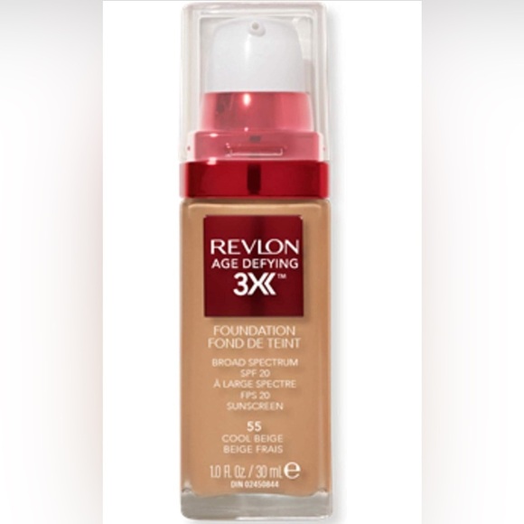 Revlon Liquid Foundation, Age Defying 3XFace Makeup, Anti-Aging and Firming Form - Picture 1 of 15